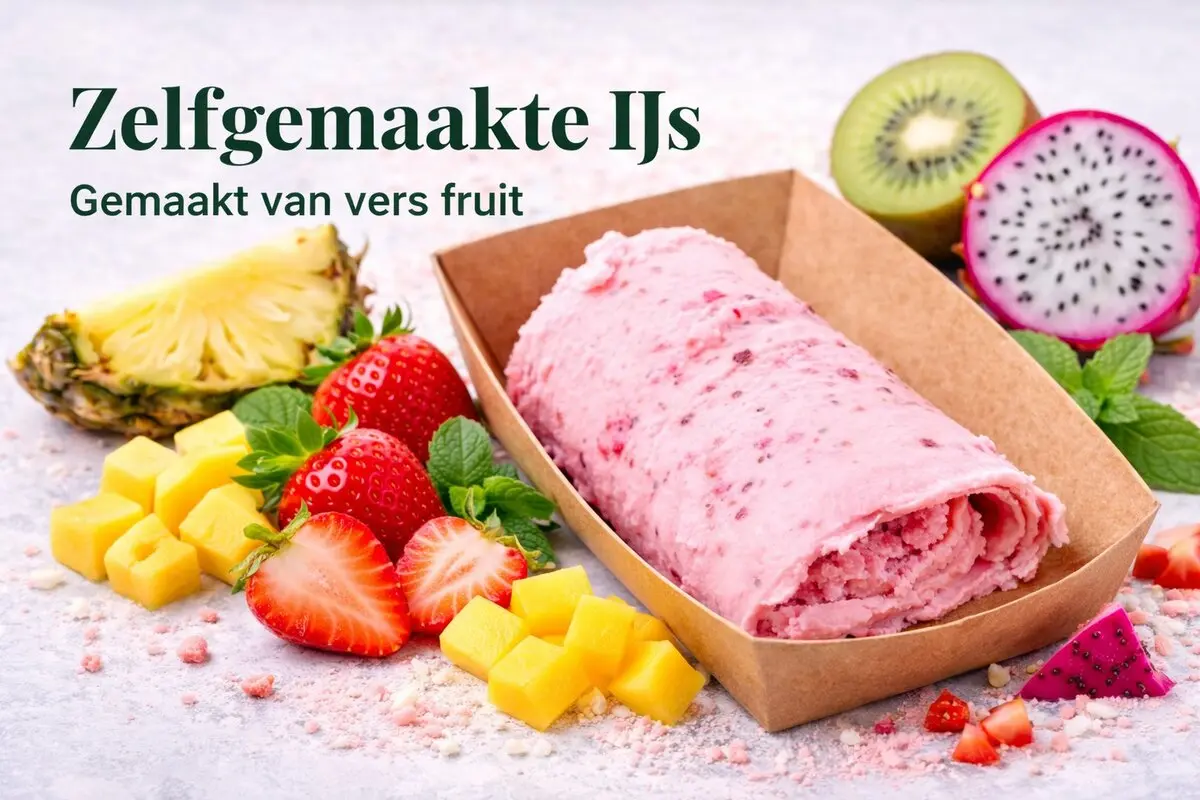 Zelfgemaakt IJs - Gemaakt van vers fruit